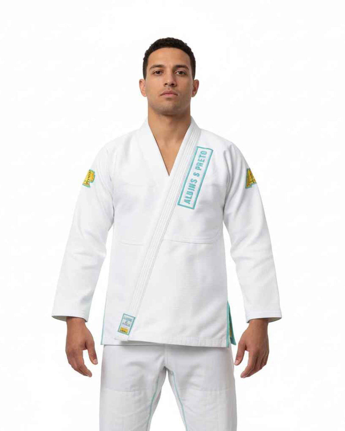 ALBINO & PRETO B73 SPONGEBOB WEISSER KIMONO / GI