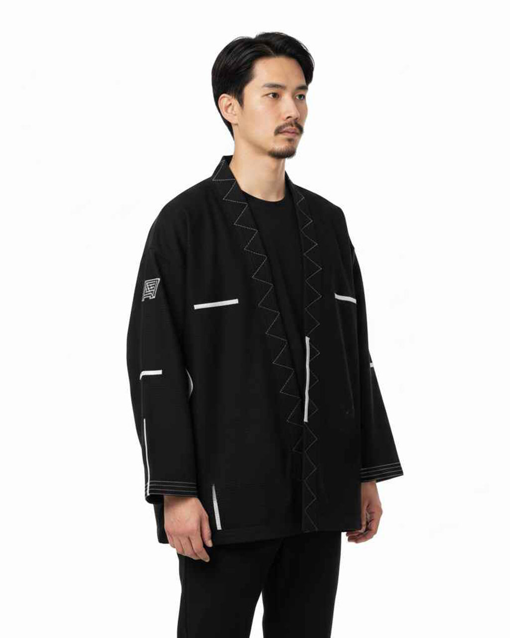 ALBINO & PRETO GROUND MOVEMENT SCHWARZER KIMONO / GI