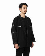 ALBINO & PRETO GROUND MOVEMENT SCHWARZER KIMONO / GI