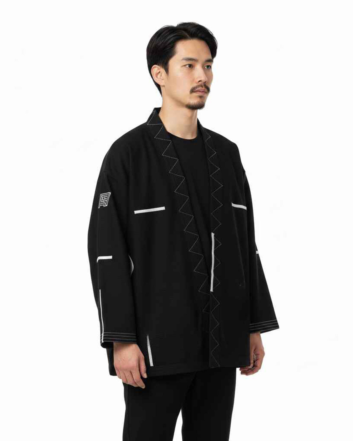 ALBINO & PRETO GROUND MOVEMENT SCHWARZER KIMONO / GI