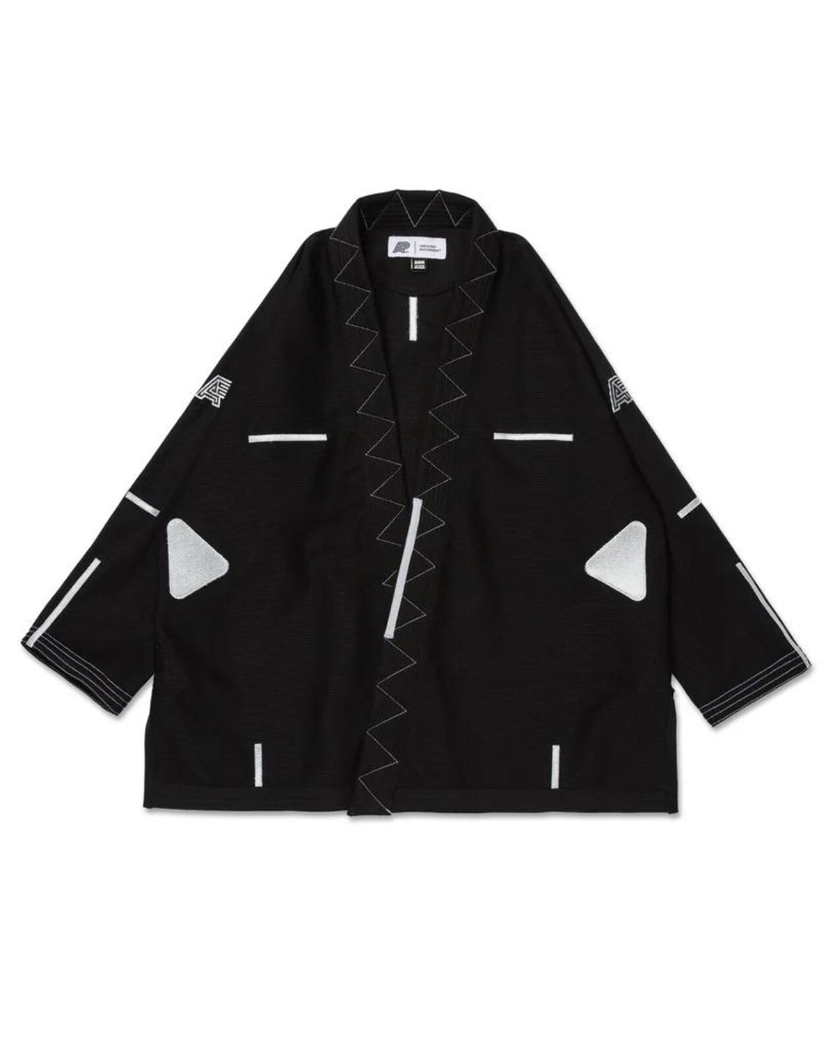 ALBINO & PRETO GROUND MOVEMENT SCHWARZER KIMONO / GI