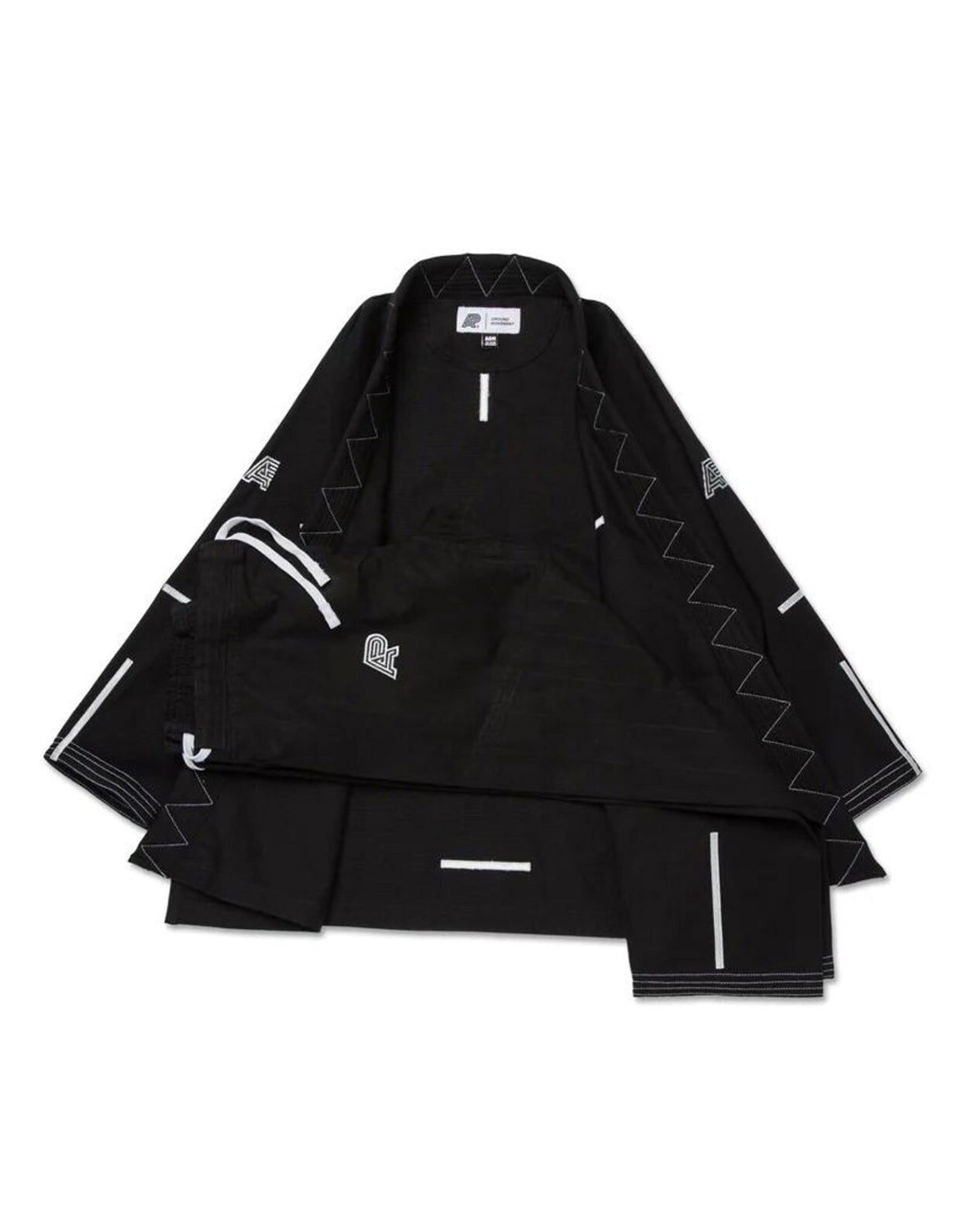 ALBINO & PRETO GROUND MOVEMENT SCHWARZER KIMONO / GI