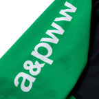ALBINO & PRETO WW KIDS RANK SS RASHGUARD GREEN/BLACK