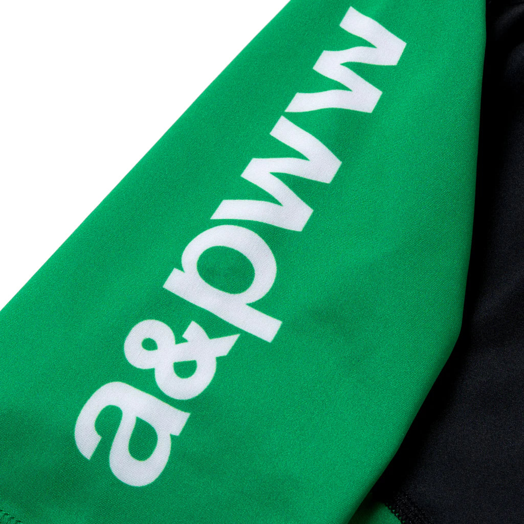 ALBINO & PRETO WW KIDS RANK SS RASHGUARD GREEN/BLACK