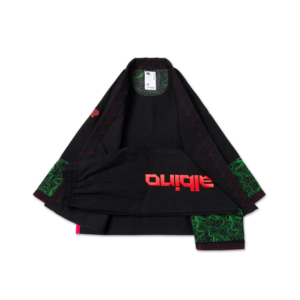 ALBINO & PRETO ELEKTRONIC BLACK LIMITED EDITION KIMONO / GI