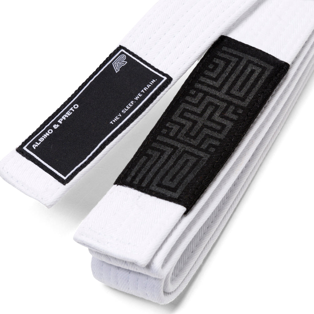 A&P KIDS HERRINGBONE CLASSIC BELT WHITE
