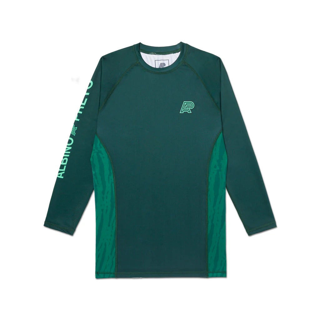 ALBINO & PRET WRASSE LS GREEN RASHGUARD