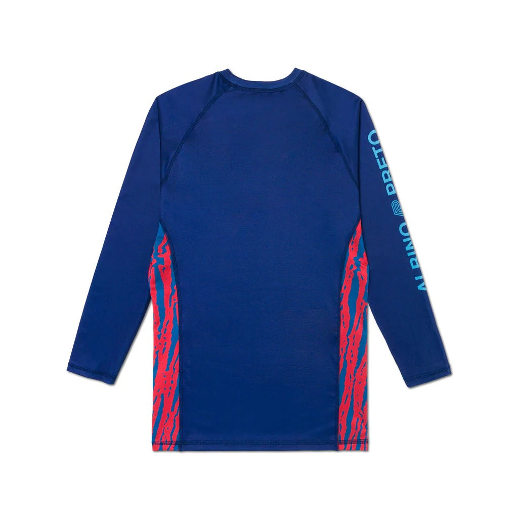 ALBINO & PRET WRASSE LS NAVY RASHGUARD