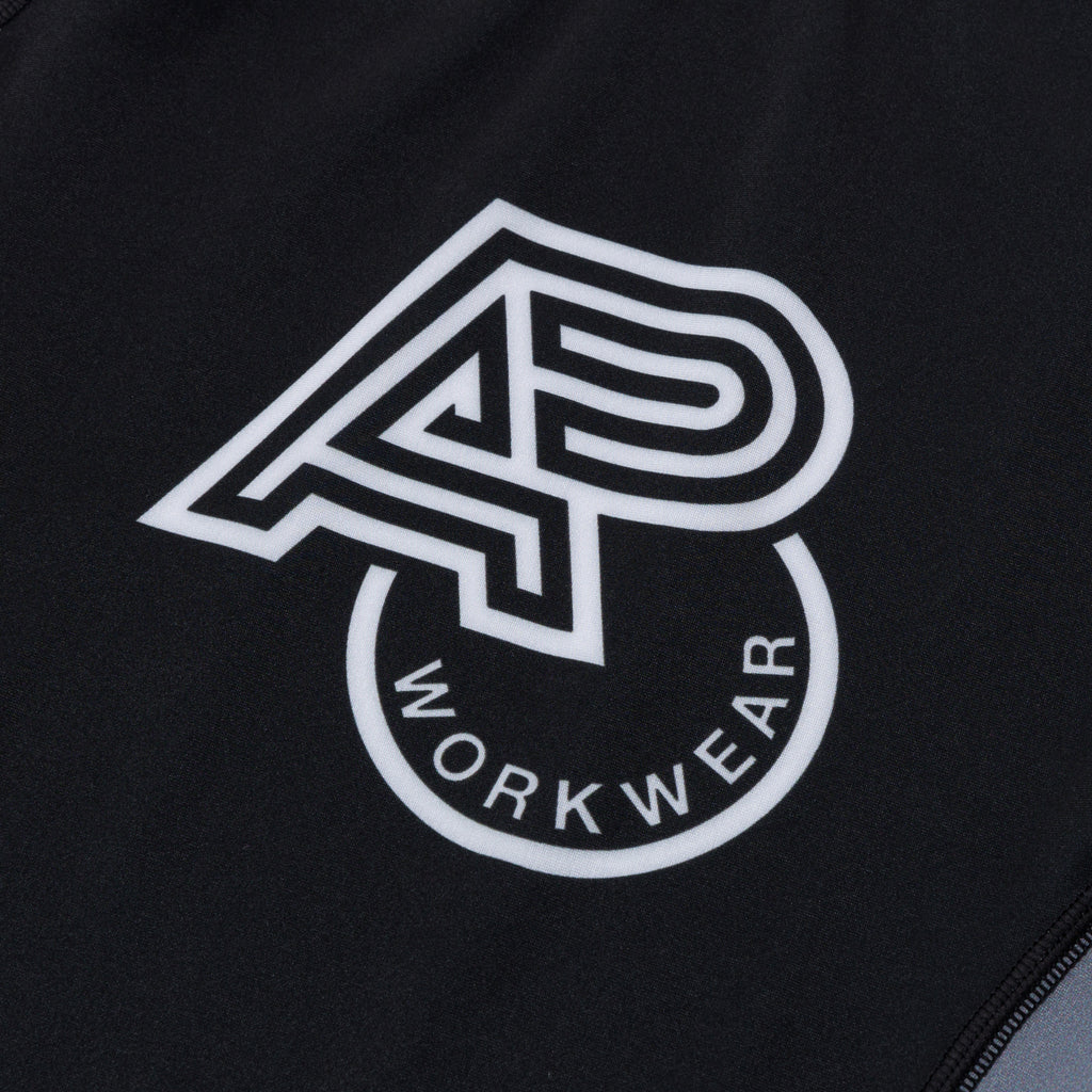 ALBINO & PRETO WW KIDS RANK SS RASHGUARD GREY/BLACK