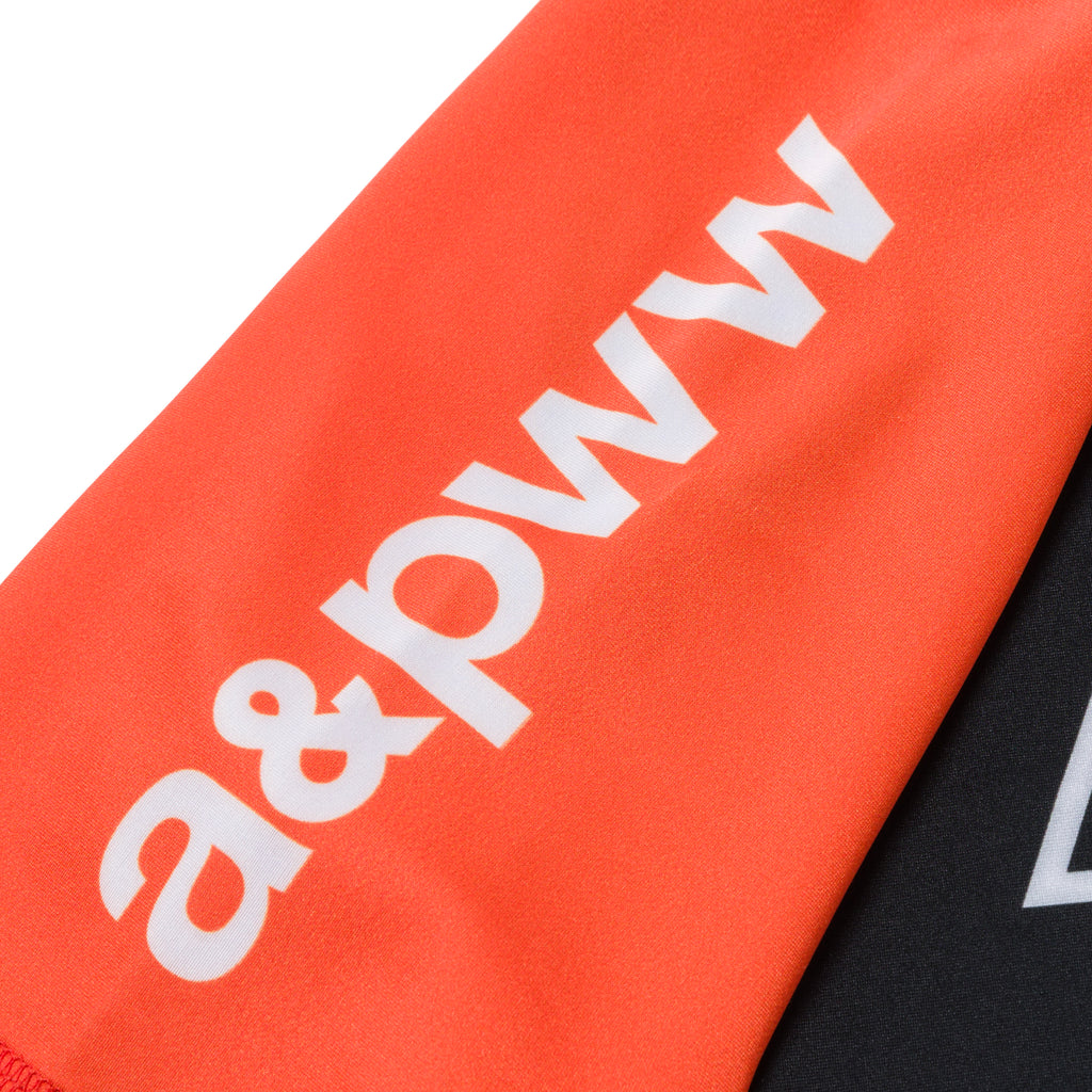 ALBINO & PRETO WW KIDS RANK SS RASHGUARD ORANGE/BLACK