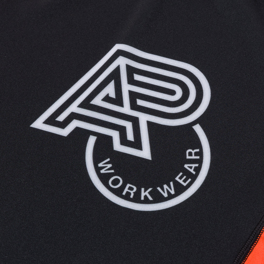 ALBINO & PRETO WW KIDS RANK SS RASHGUARD ORANGE/BLACK