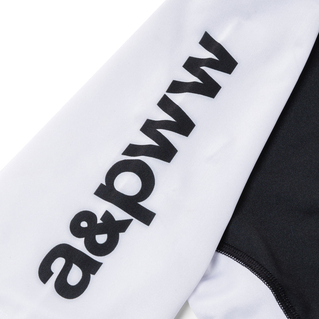 ALBINO & PRETO WW KIDS RANK SS RASHGUARD WHITE/BLACK