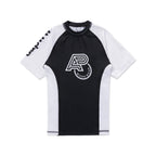 ALBINO & PRETO WW KIDS RANK SS RASHGUARD WHITE/BLACK