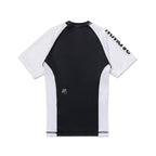 ALBINO & PRETO WW KIDS RANK SS RASHGUARD WHITE/BLACK