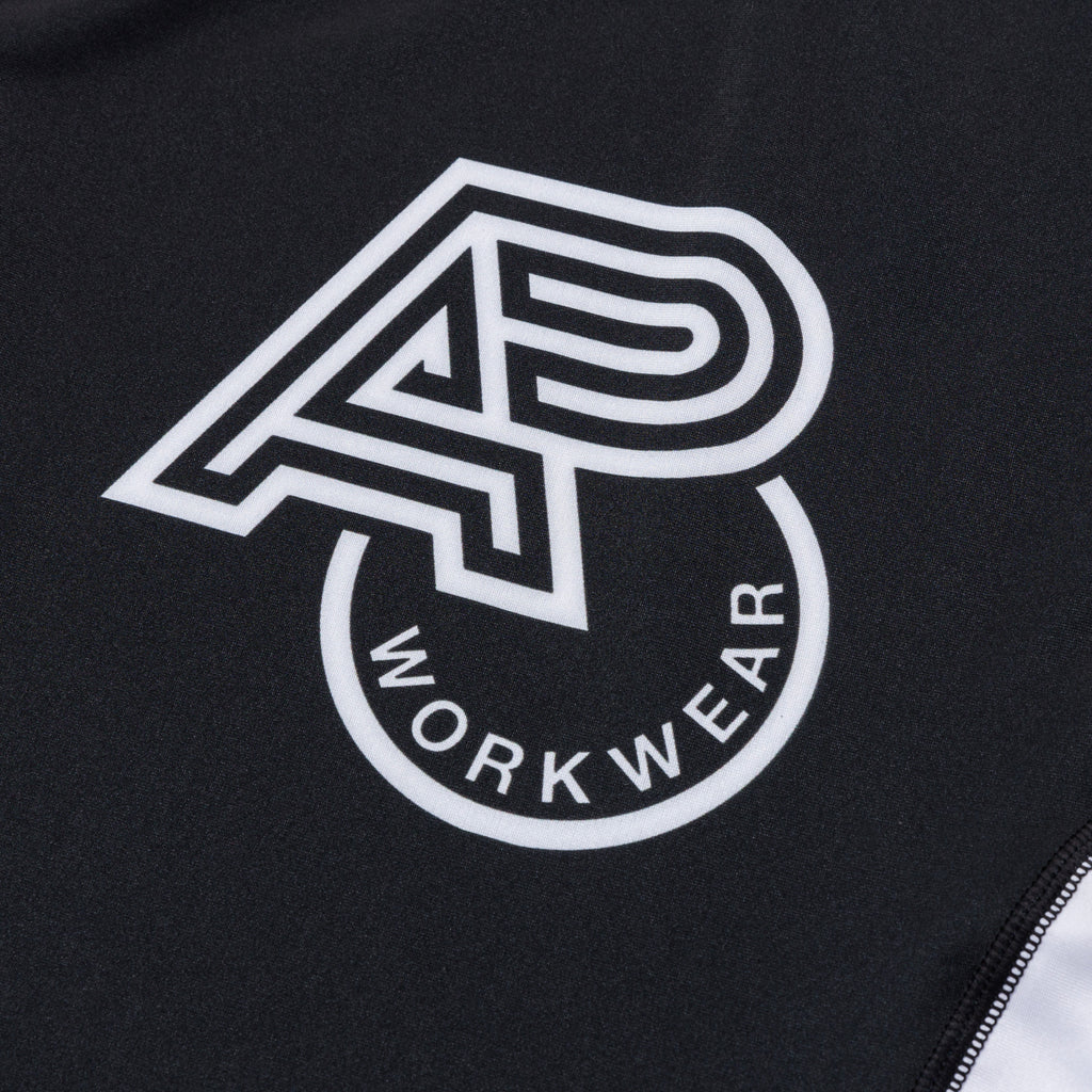 ALBINO & PRETO WW KIDS RANK SS RASHGUARD WHITE/BLACK