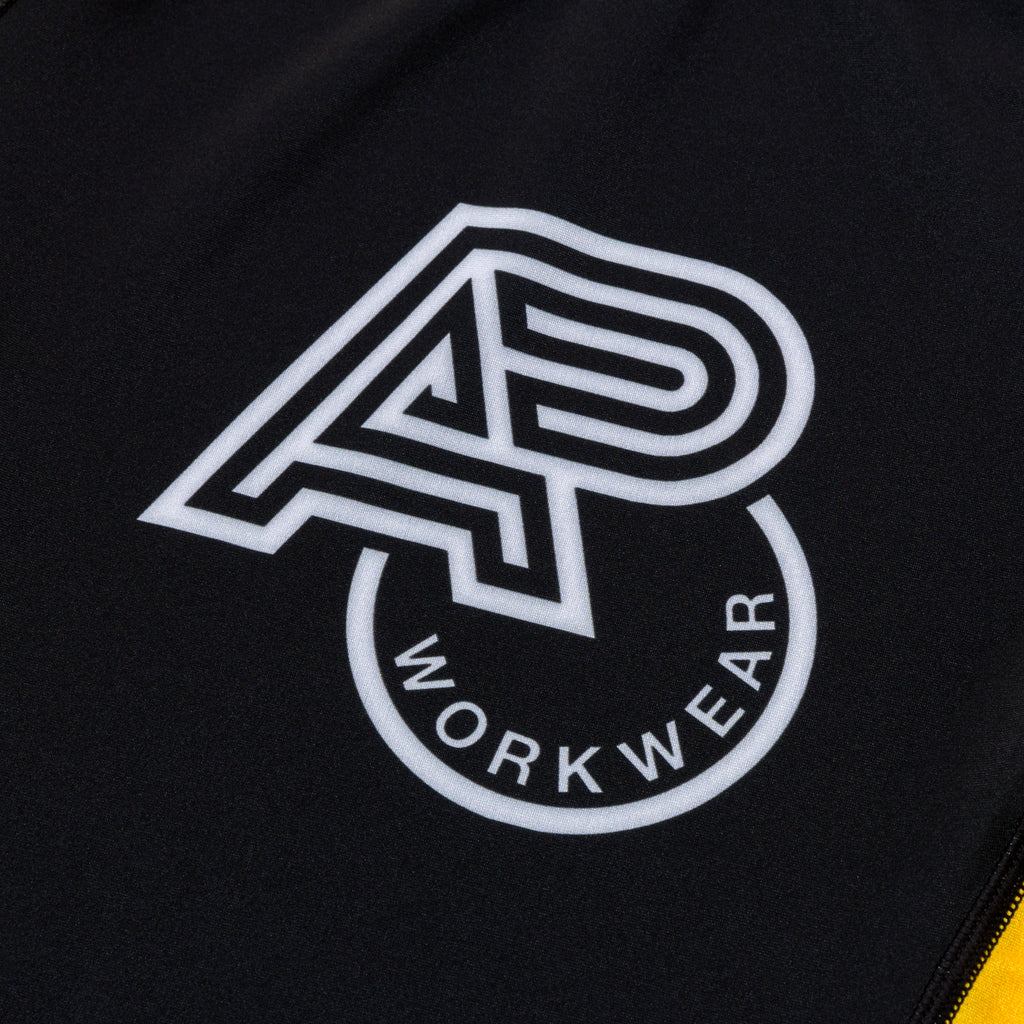 ALBINO & PRETO WW KIDS RANK SS RASHGUARD YELLOW/BLACK