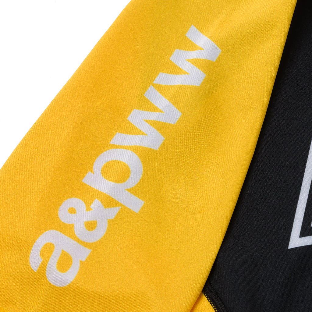 ALBINO & PRETO WW KIDS RANK SS RASHGUARD YELLOW/BLACK