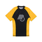 ALBINO & PRETO WW KIDS RANK SS RASHGUARD YELLOW/BLACK