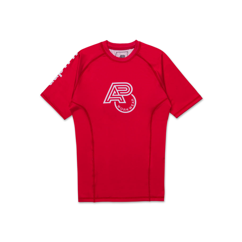 ALBINO & PRETO KIDS SS RASHGUARD RED