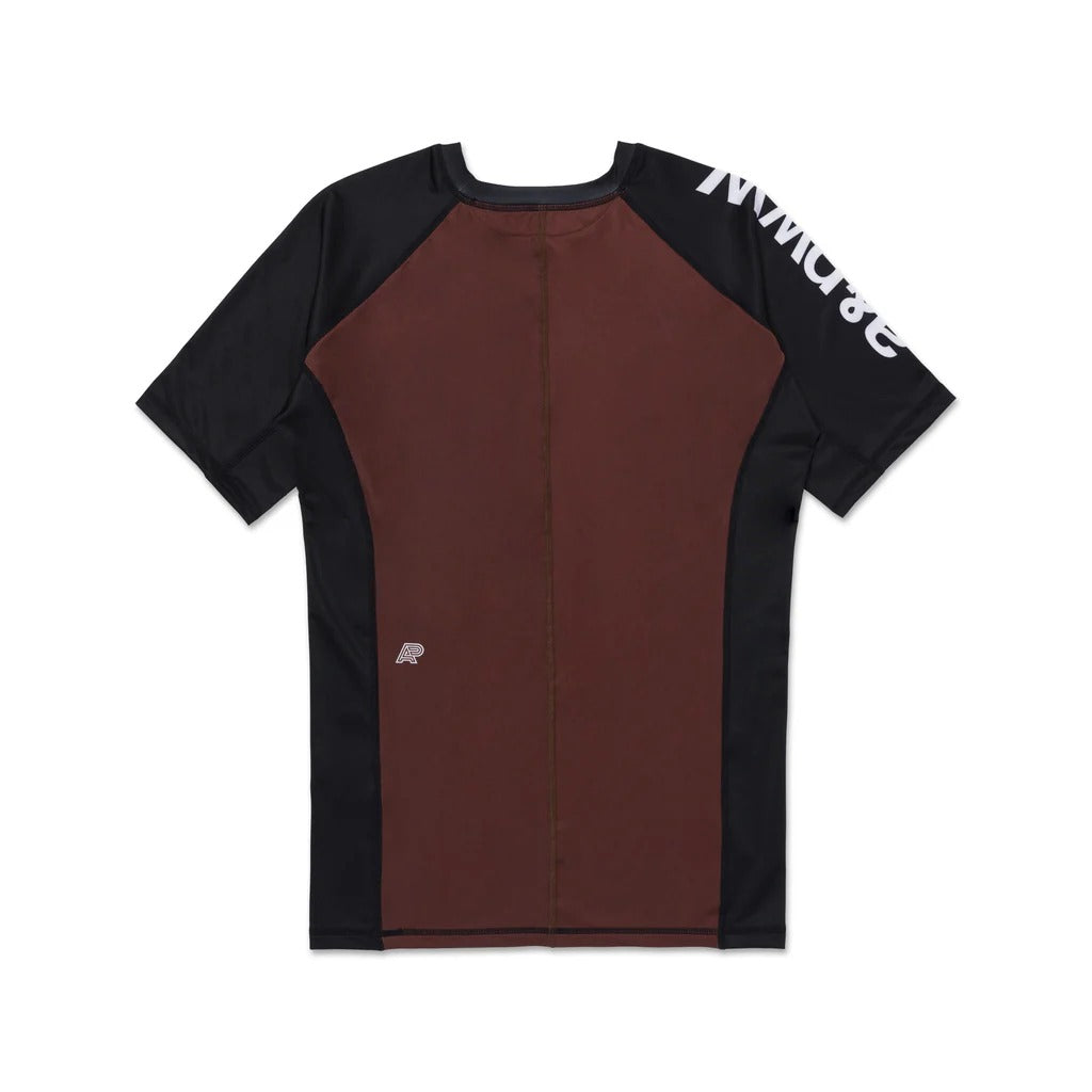 ALBINO & PRETO SS RANKED BROWN RASHGUARD