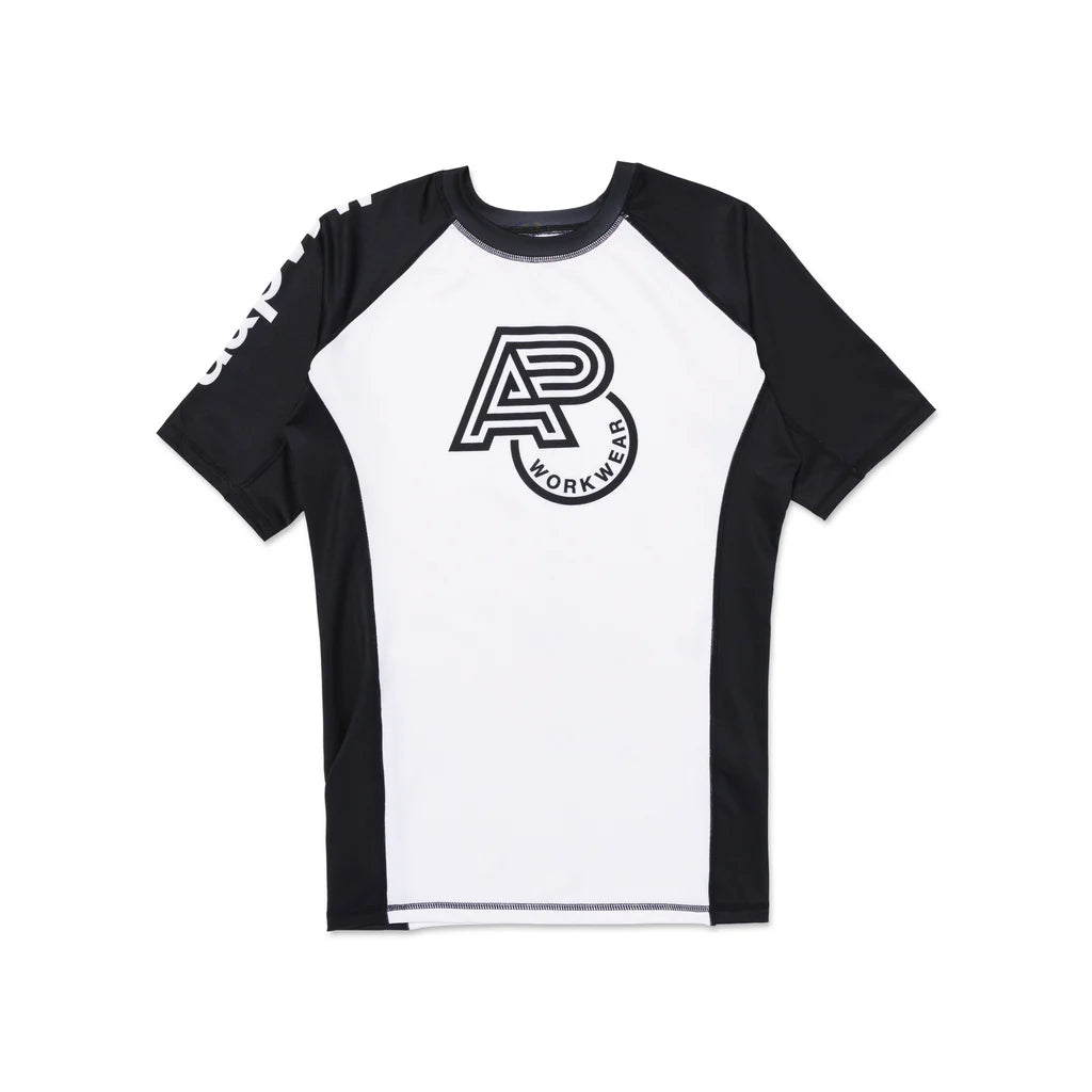 A&P WW SS RANKED WHITE RASHGUARD