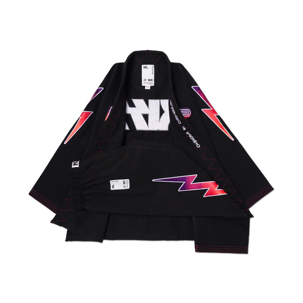 A&P x KISS Black Jiu-Jitsu Gi - Lightweight Kimono