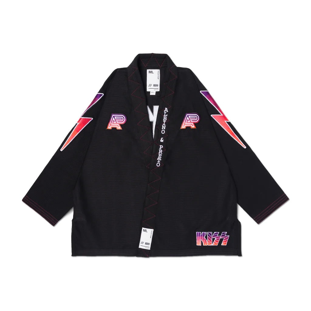 A&P x KISS Black Jiu-Jitsu Gi - Lightweight Kimono
