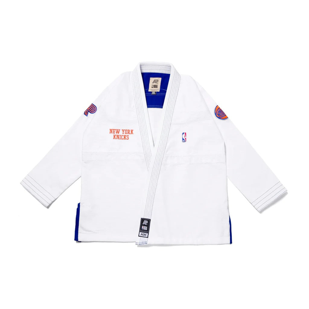 Albino & Preto x NBA Knicks White Jiu Jitsu Gi