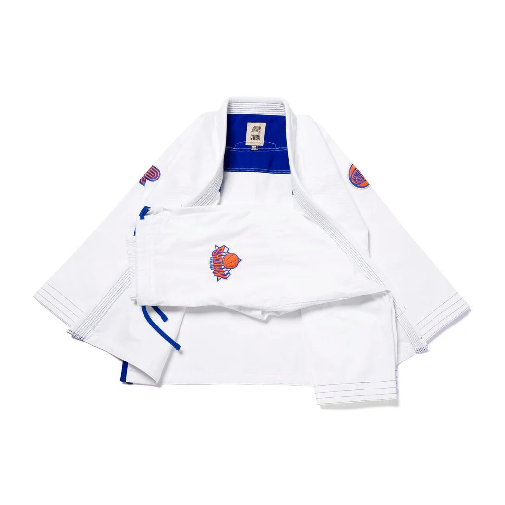 Albino & Preto x NBA Knicks White Jiu Jitsu Gi