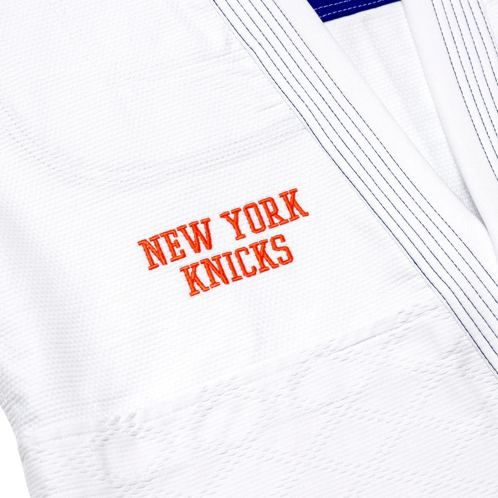 Albino & Preto x NBA Knicks White Jiu Jitsu Gi