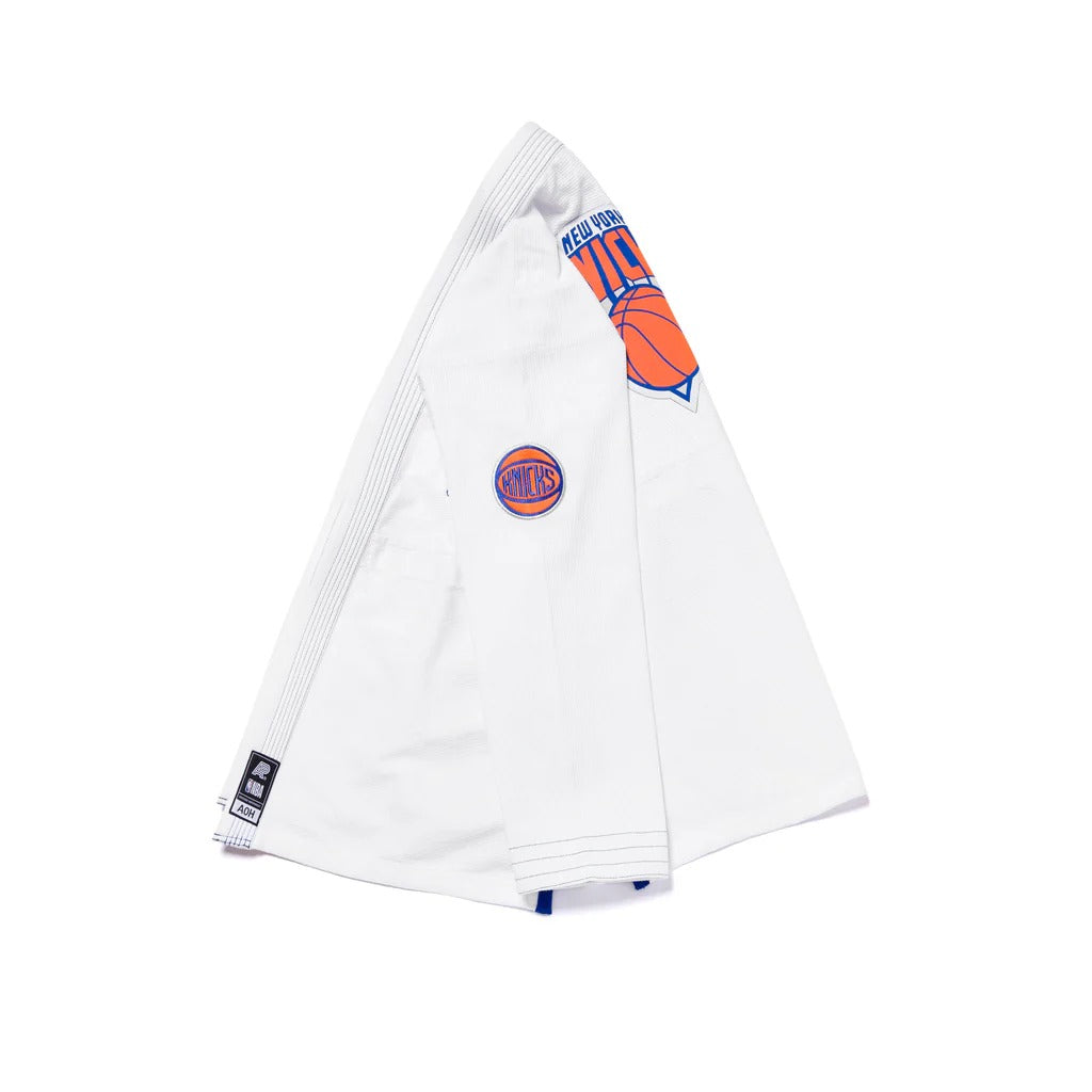 Albino & Preto x NBA Knicks White Jiu Jitsu Gi