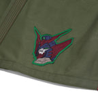 Albino & Preto x Wing Gundam Olive Jiu-Jitsu Gi