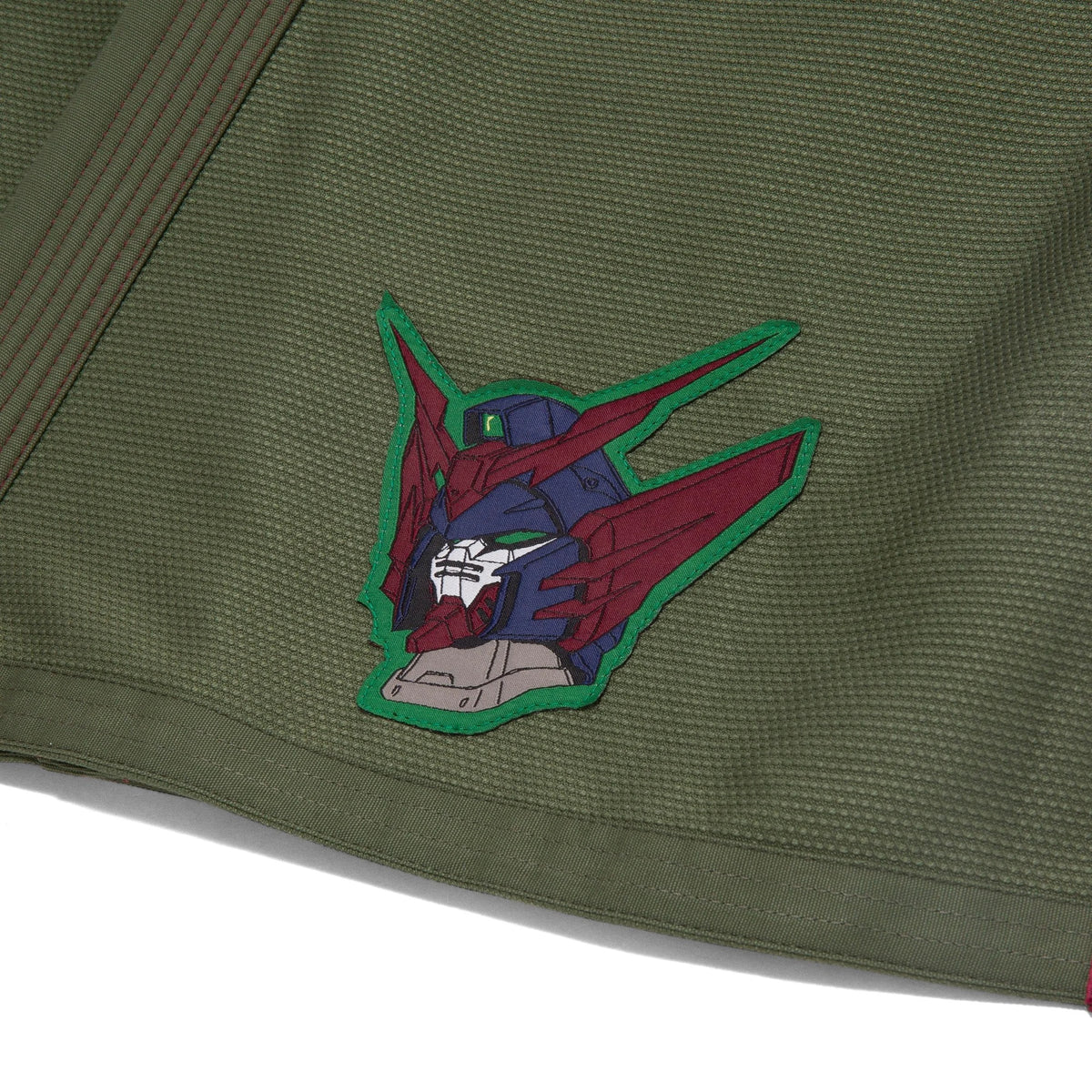 Albino & Preto x Wing Gundam Olive Jiu-Jitsu Gi