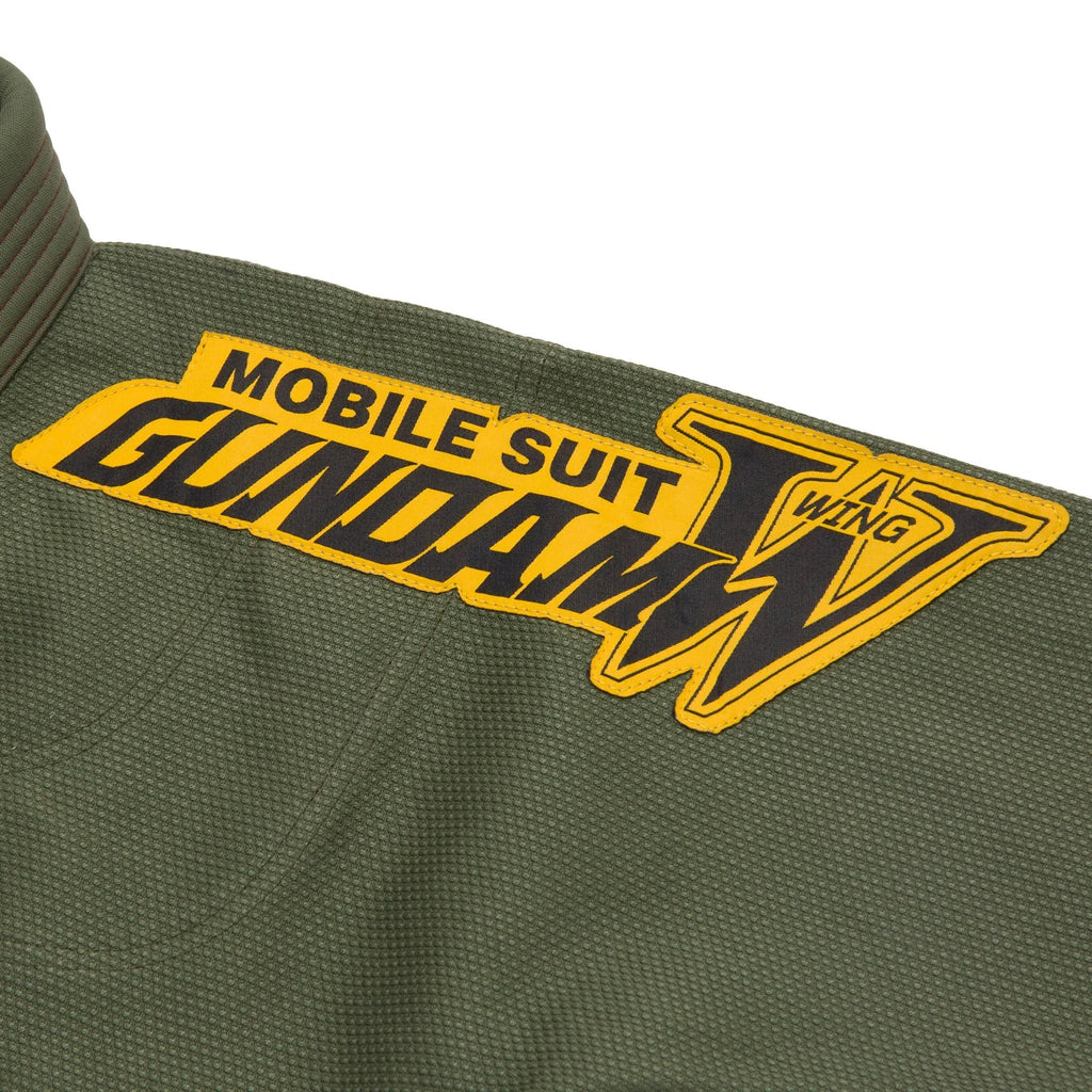 Albino & Preto x Wing Gundam Olive Jiu-Jitsu Gi
