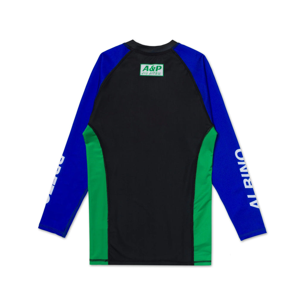 Albino & Preto Accelerate Long Sleeve BJJ Rash Guard