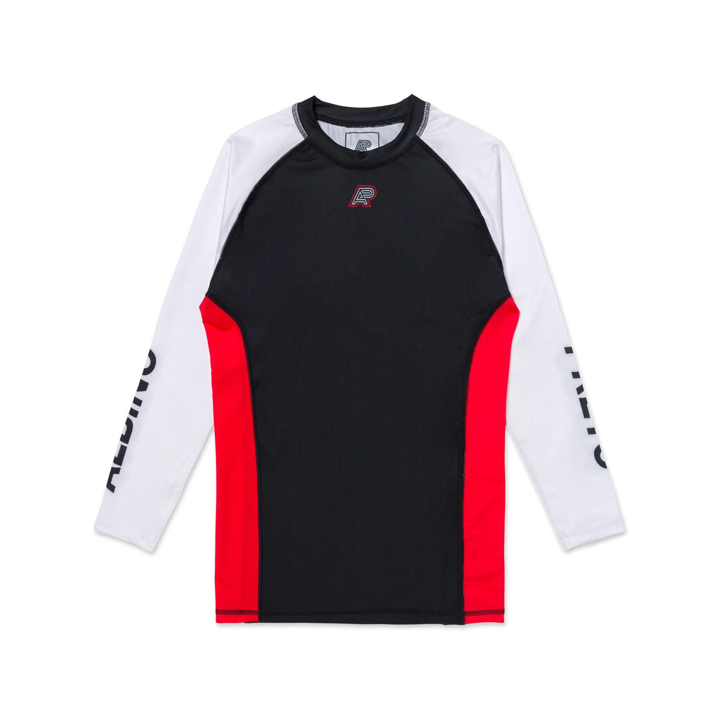 Albino & Preto Accelerate Long Sleeve BJJ Rash Guard