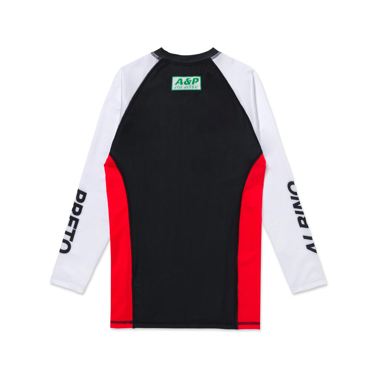 Albino & Preto Accelerate Long Sleeve BJJ Rash Guard