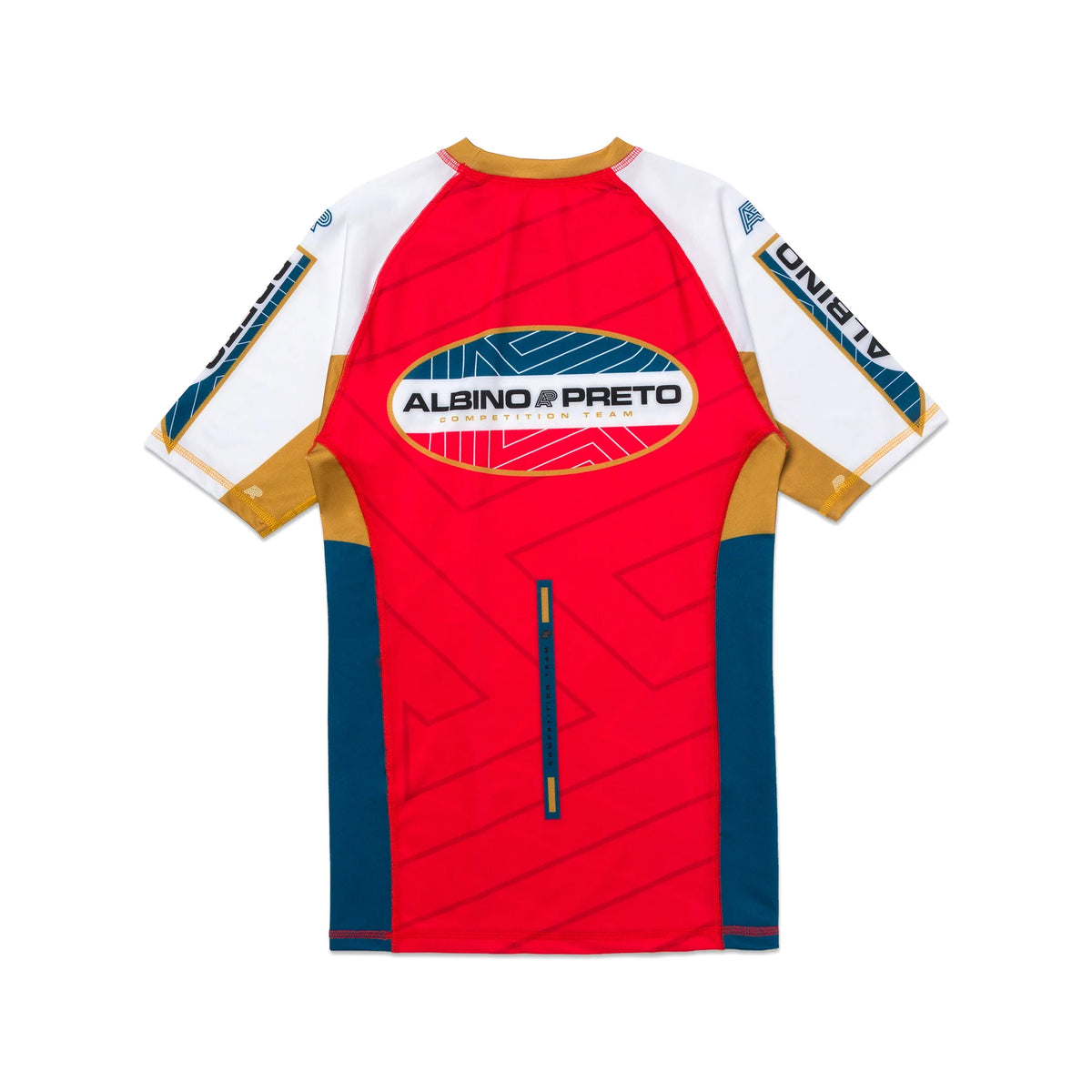 Albino & Preto BRG Comp Short Sleeve BJJ Rash Guard