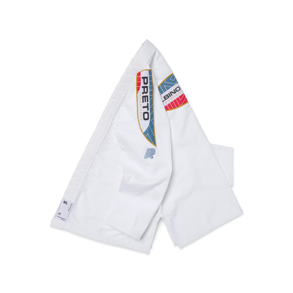 Albino & Preto BRG Comp White BJJ Gi