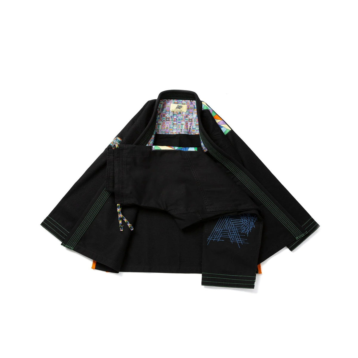 Albino & Preto Batch #108 Stained Glass Black BJJ Gi