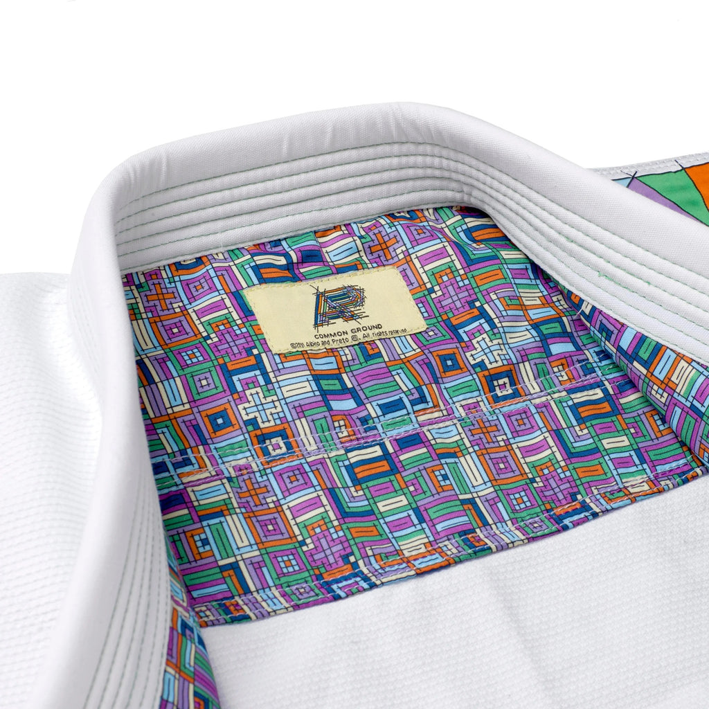 Albino & Preto Batch #108 Stained Glass White BJJ Gi
