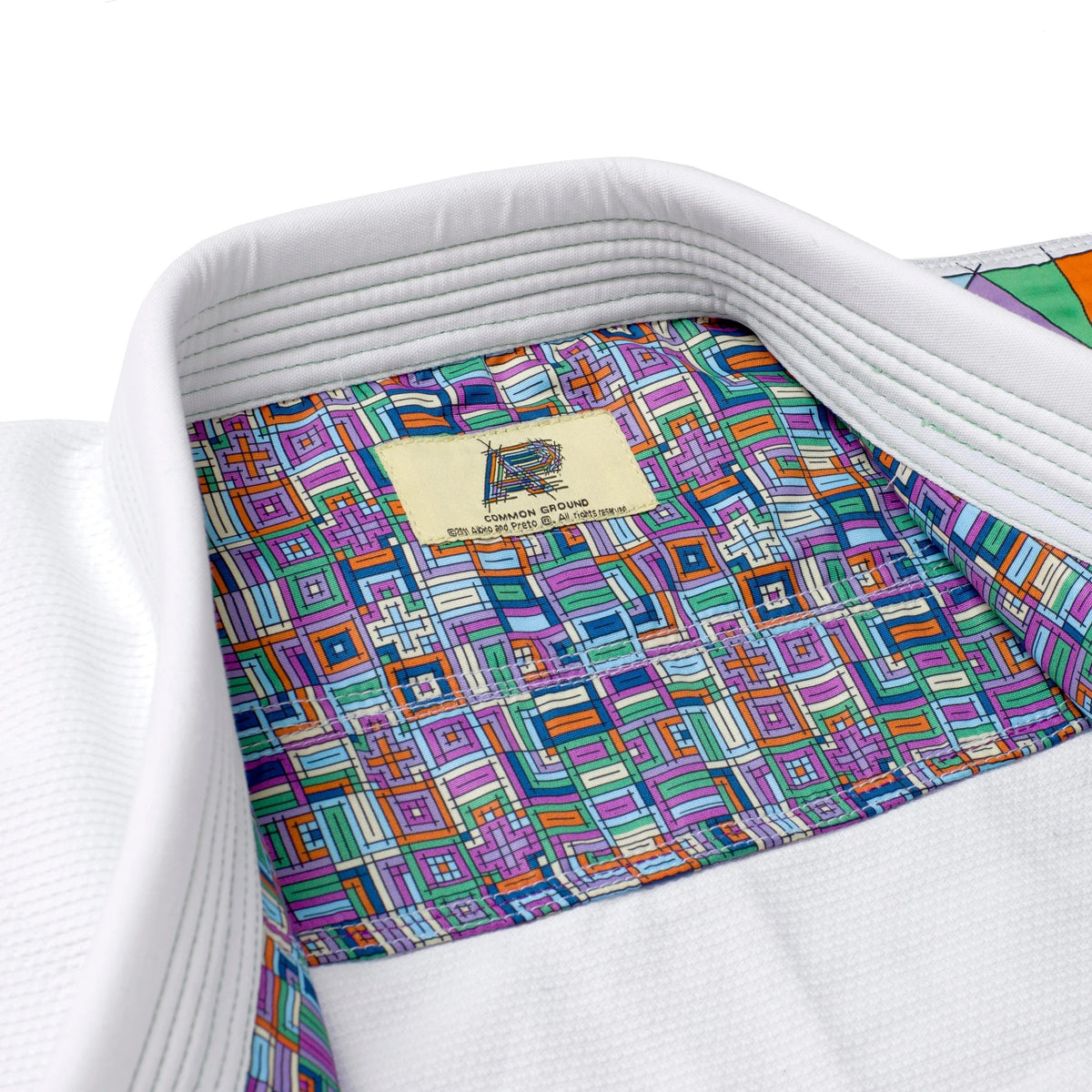 Albino & Preto Batch #108 Stained Glass White BJJ Gi