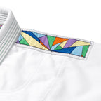 Albino & Preto Batch #108 Stained Glass White BJJ Gi