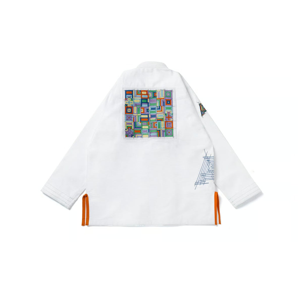 Albino & Preto Batch #108 Stained Glass White BJJ Gi