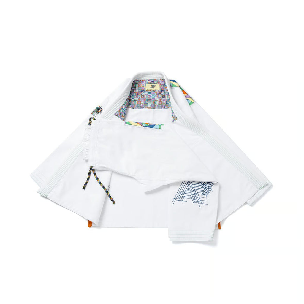 Albino & Preto Batch #108 Stained Glass White BJJ Gi