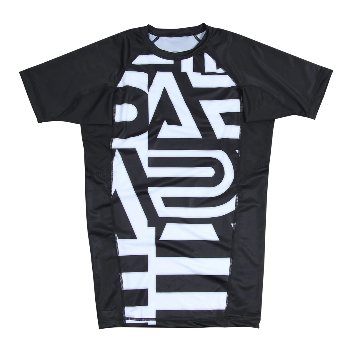 Albino & Preto Batch #19 Distract & Attack Short Sleeve BJJ Rash Guard