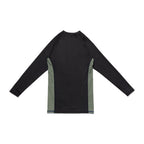 Albino & Preto Batch #87 Monochromatic Herringbone Classic Olive Long Sleeve BJJ Rash Guard