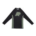 Albino & Preto Batch #87 Monochromatic Herringbone Classic Olive Long Sleeve BJJ Rash Guard