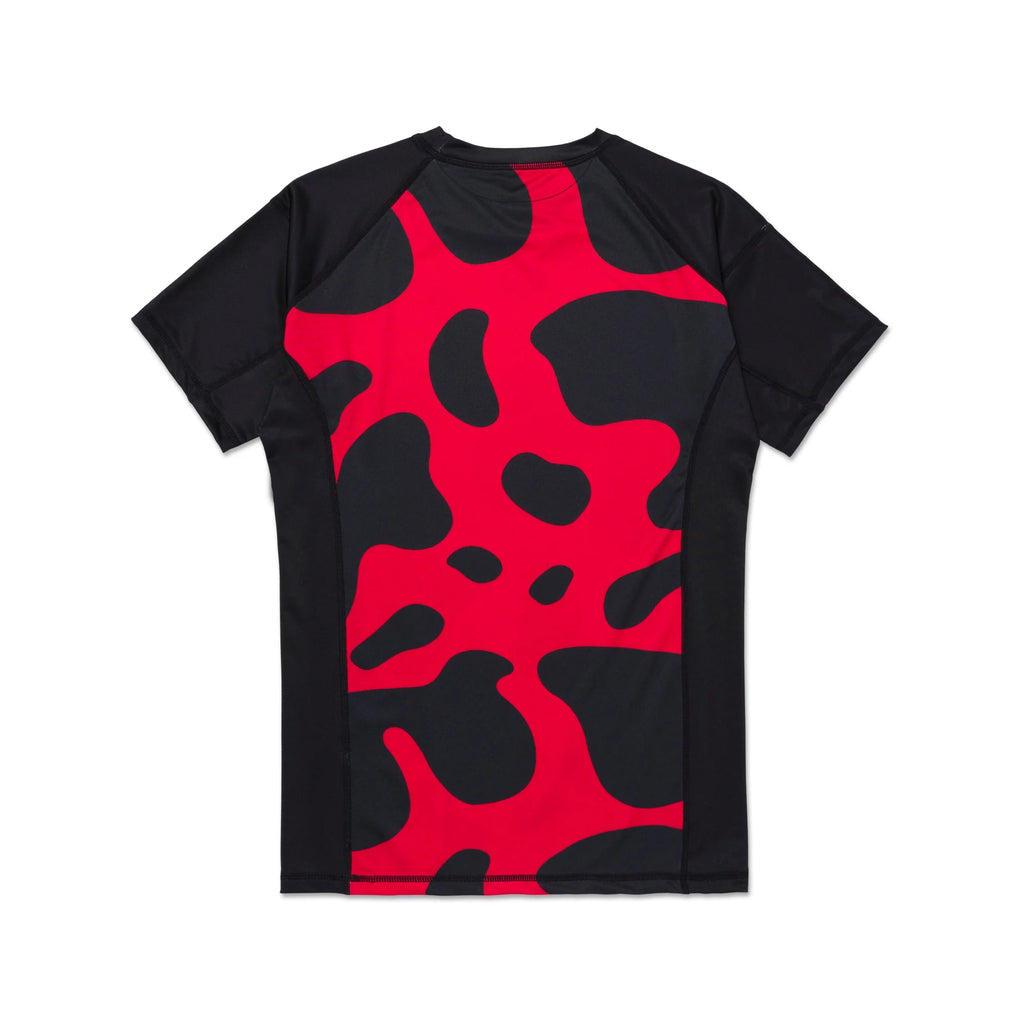 Albino & Preto Dart Camo Short Sleeve BJJ Rash Guard