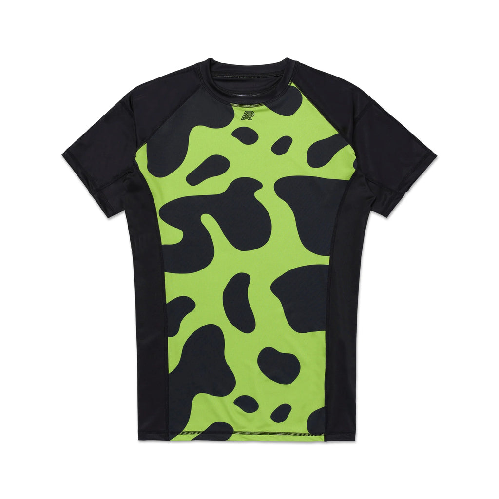 Albino & Preto Dart Camo Short Sleeve BJJ Rash Guard